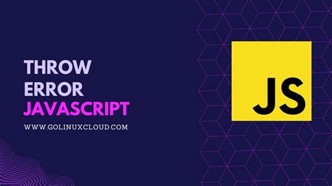 How To Throw Error Js