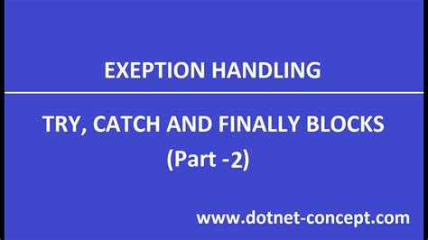 How To Throw Exception In Catch Block C#