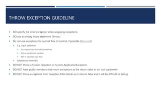 How To Throw Validation Exception In C