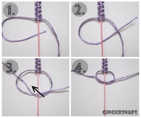 How To Tie A Bracelet With A Loop And Two Strings Adjustable
