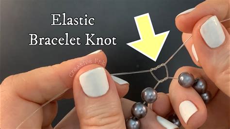 How To Tie A Bracelet With Elastic String
