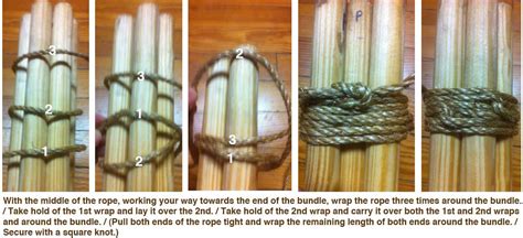 how to tie a bundle knot