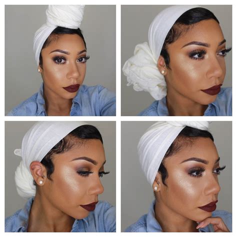 Perfect How To Tie A Headscarf For Short Natural Hair With Simple Style