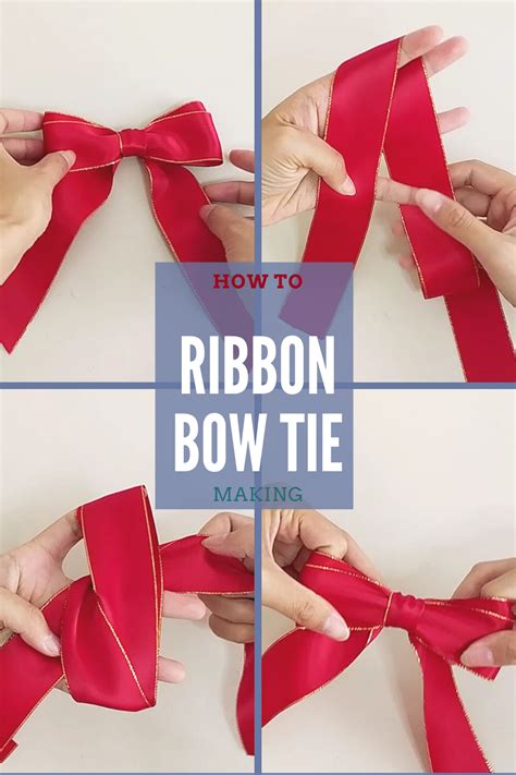 how to tie a ribbon bow tutorial
