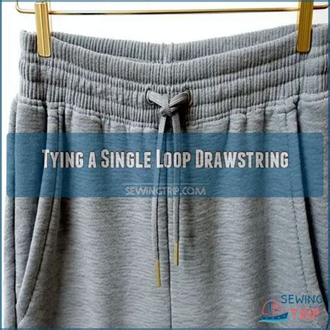 how to tie a single string sweatpants