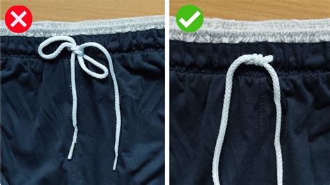 how to tie a sweatpants string