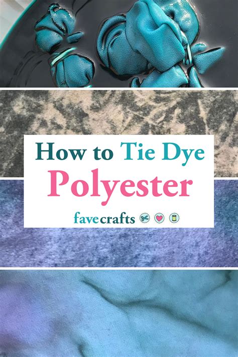 How To Tie Dye Polyester