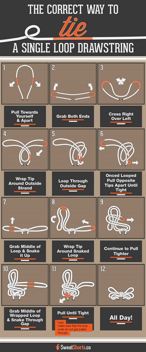 how to tie sweatpants with loop drawstring