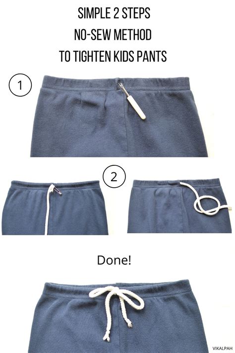 how to tighten kids pants without sewing
