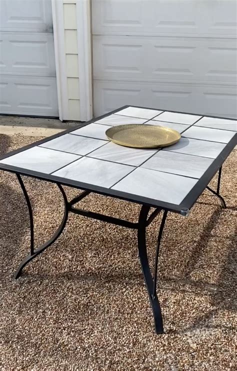 How To Tile Outdoor Patio Table