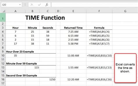 how to time formula in excel