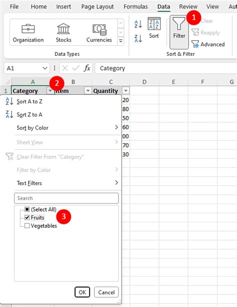 how to total a column in excel with filters