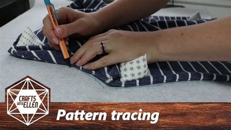 how to trace a pattern from a shirt