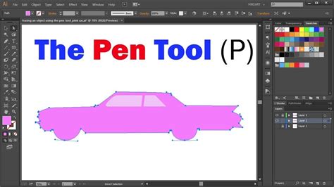 how to trace an image in illustrator using pen tool