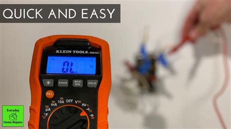how to trace electrical wire in wall with multimeter