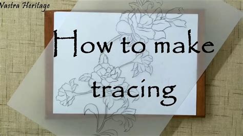 How To Trace On Canvas With Tracing Paper