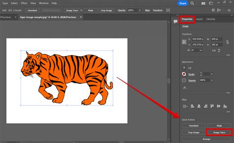 how to trace outline of an image in illustrator