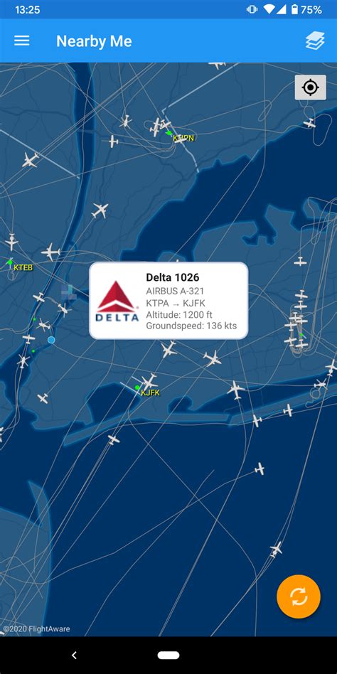 how to track a flight while in the air