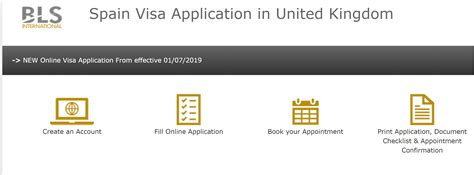 how to track bls spain visa application