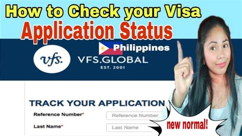 how to track visa application status