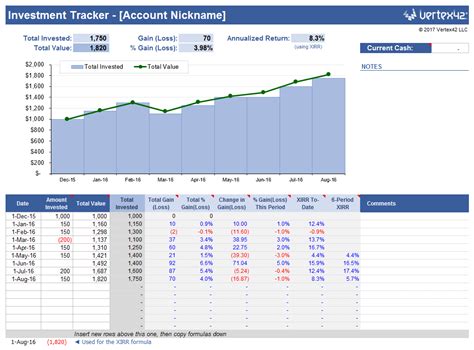 how to track your investments in excel