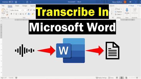 how to transcribe video to text in word