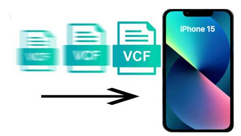 how to transfer .vcf file in iphone