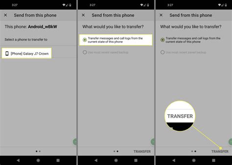 how to transfer android text messages