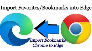 how to transfer bookmarks from microsoft edge to google chrome
