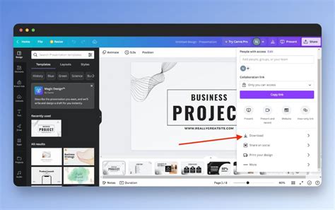 how to transfer canva project to google slides