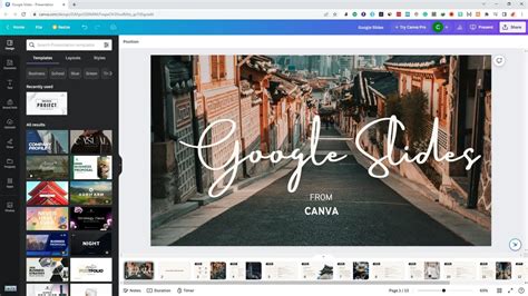 how to transfer canva theme to google slides