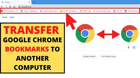 how to transfer chrome bookmarks from another computer