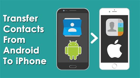 how to transfer contacts from android email to iphone