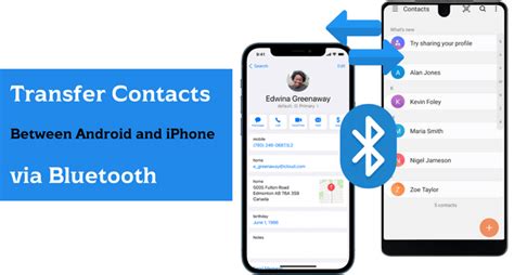 how to transfer contacts from android to android with bluetooth