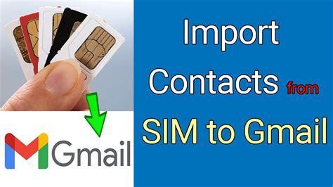 how to transfer contacts from sim to gmail