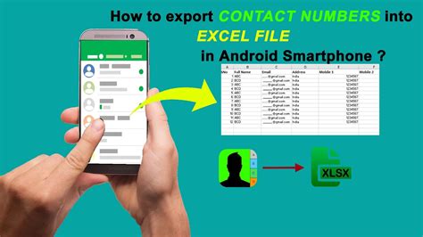 how to transfer contacts in excel to android phone