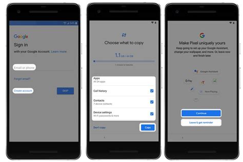 how to transfer data from google pixel to google pixel