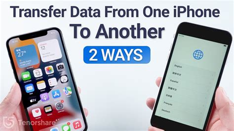 how to transfer data from one iphone to another without apple id