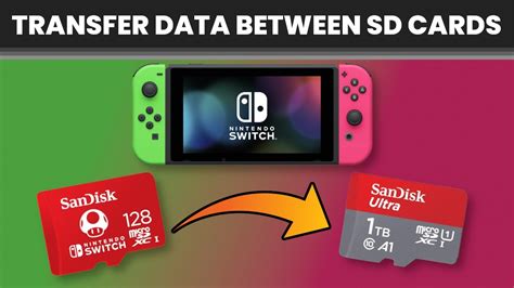 how to transfer data from one switch to another with sd card