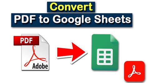 how to transfer data from pdf to google sheets