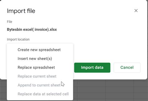 how to transfer excel sheet to google docs