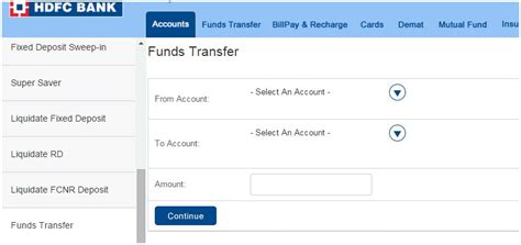 how to transfer fd to savings account