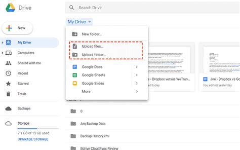 how to transfer google docs to flash drive