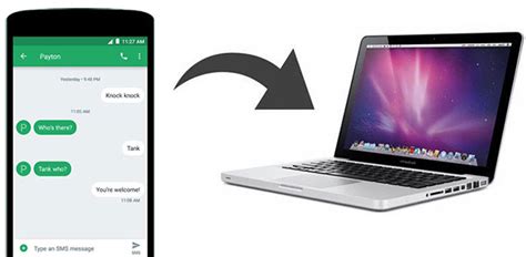 how to transfer messages from android to mac