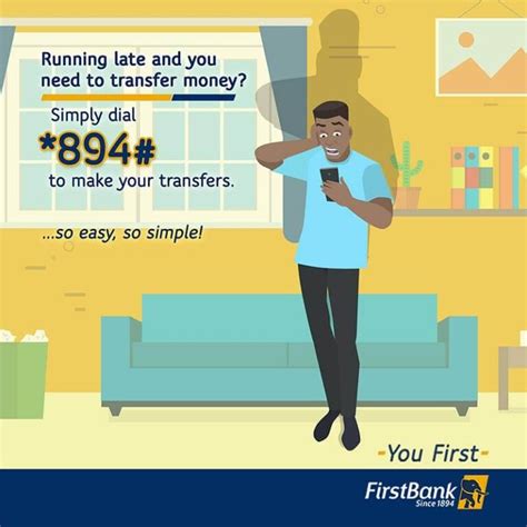 how to transfer money using first bank ussd code