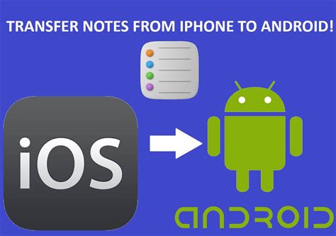 how to transfer notes from android to iphone without computer