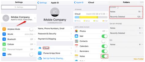 how to transfer notes from icloud to iphone
