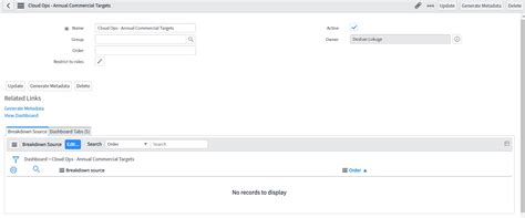 how to transfer ownership of dashboard in servicenow