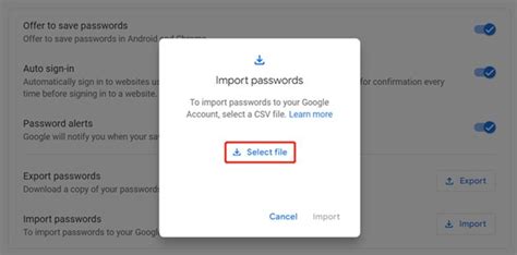 how to transfer passwords from android to android