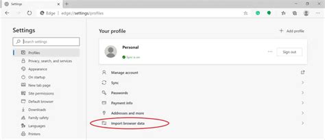 how to transfer passwords from microsoft edge to chrome